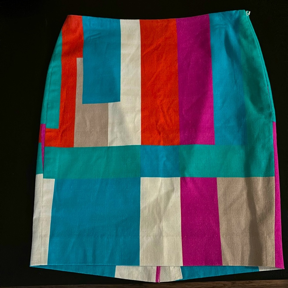 CARLISLE COLLECTION MULTI COLORED PENCIL SKIRT